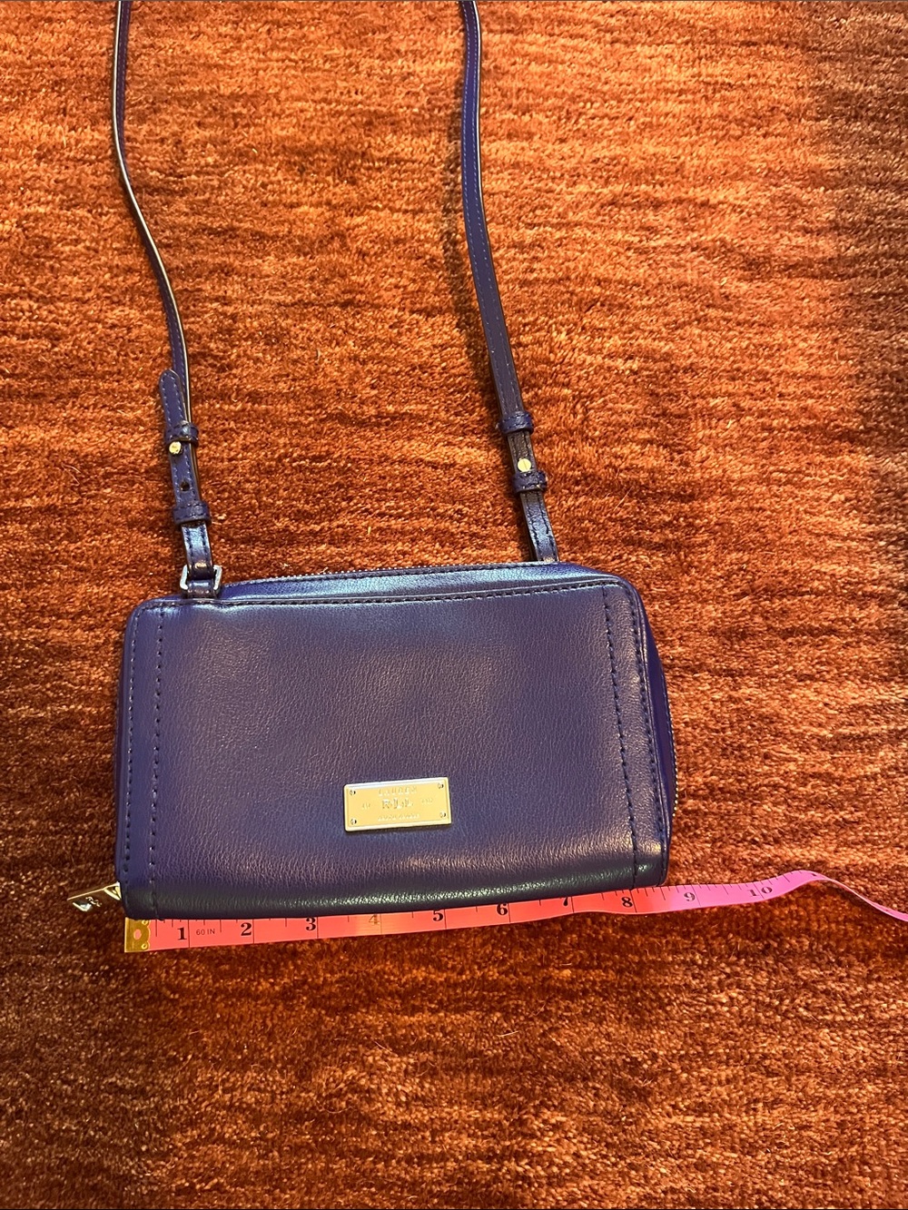 Ralph Lauren Blue Crossbody Bag with Structured Design - Picture 5 of 5